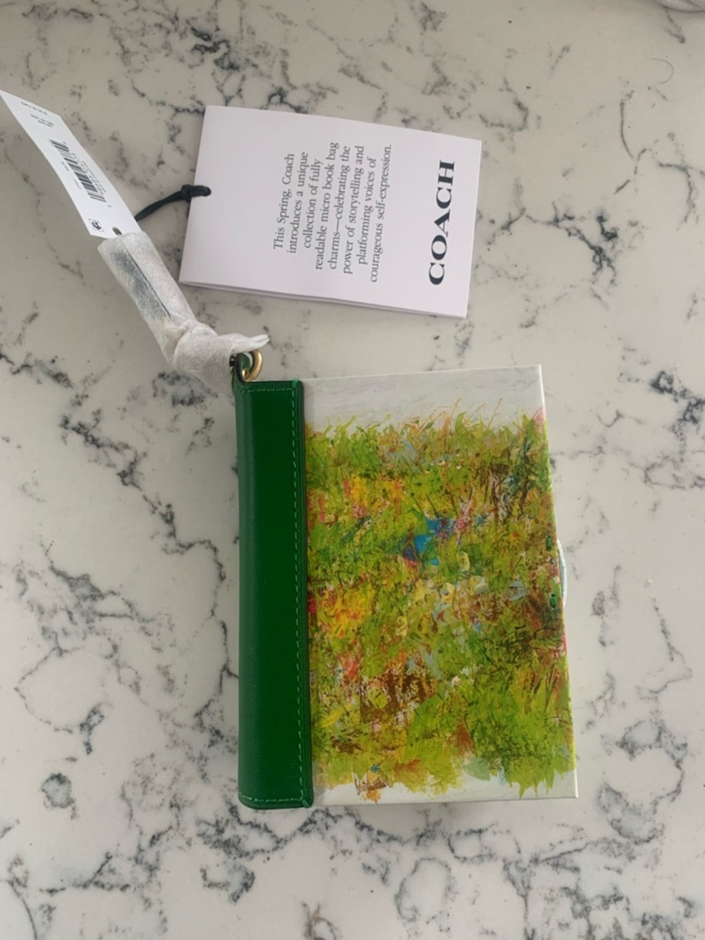 Coach Book Charm Honey Bees and Distant Thunder NWT